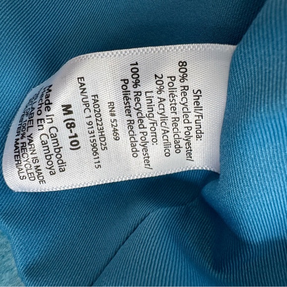 NWT Free Assembly cropped chore jacket in large check frosted blue - Picture 5 of 6